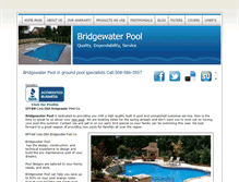 Tablet Screenshot of bridgewaterpool.com